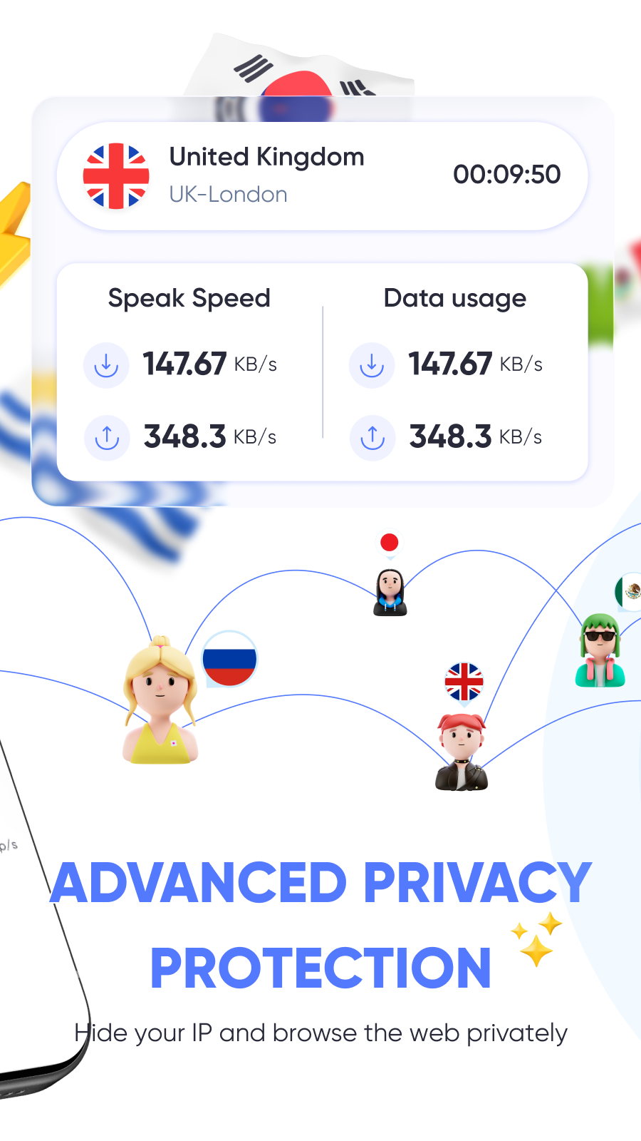 Live connection statistics