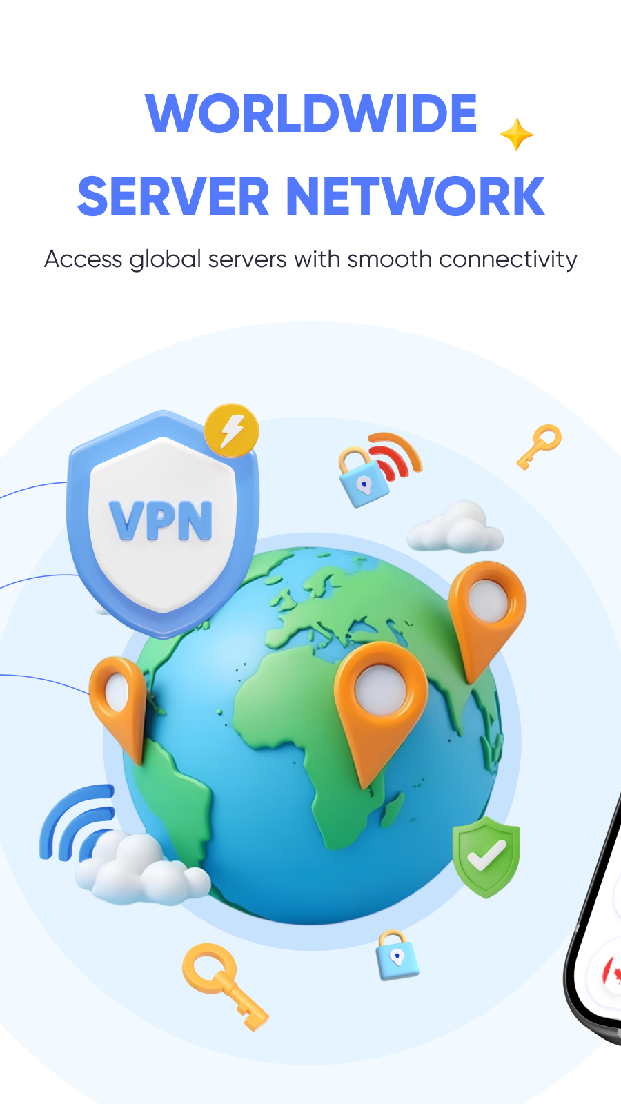 Worldwide server network
